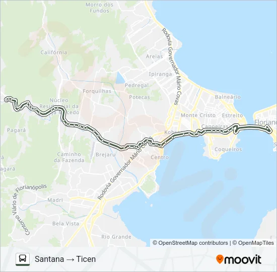 178-1 SANTANA Bus Line Map
