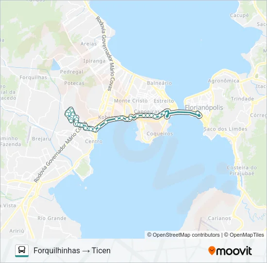 117 C.H. FORQUILHINHA Bus Line Map