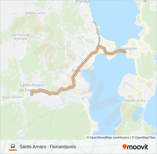 626 SANTO AMARO DA IMPERATRIZ VIA BR-101 Bus Line Map
