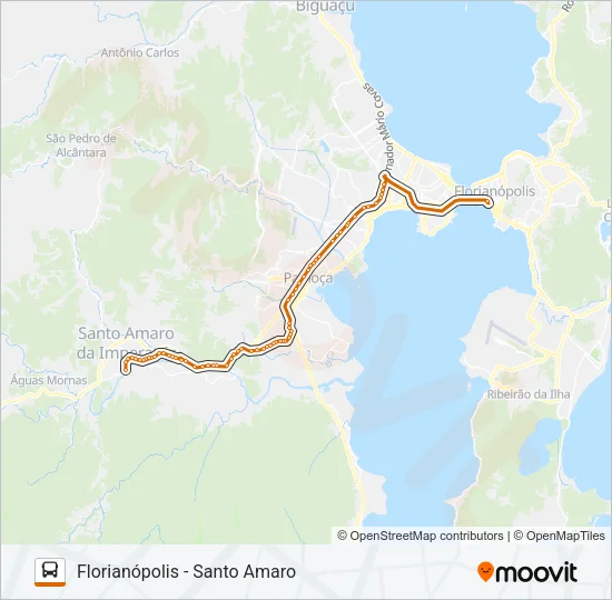 626 SANTO AMARO DA IMPERATRIZ VIA BR-101 Bus Line Map