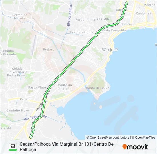 0230 PALHOÇA/CEASA Bus Line Map