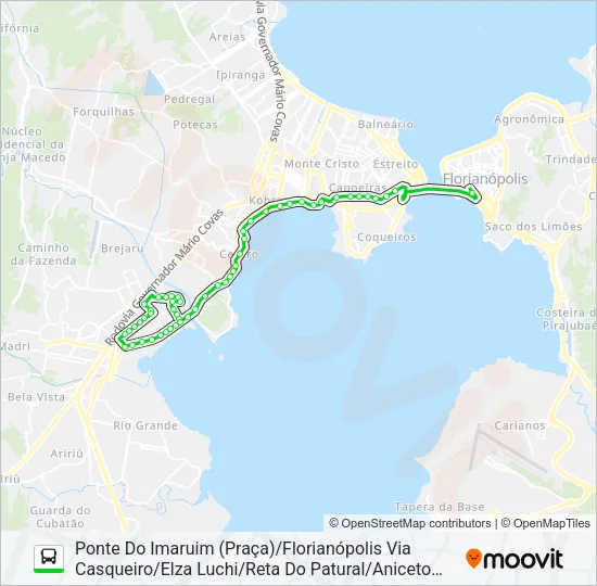 2060 PONTE DO IMARUIM/FLORIANÓPOLIS Bus Line Map