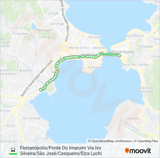 2060 PONTE DO IMARUIM/FLORIANÓPOLIS Bus Line Map