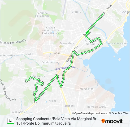 11290 BELA VISTA - SHOPPING CONTINENTE Bus Line Map