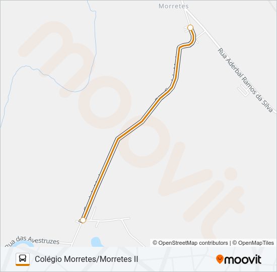 Mapa da linha 01 SERTÃO DO CAMPO/PASSAGEM DO MACIAMBU de ônibus