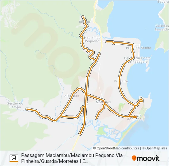 01 SERTÃO DO CAMPO/PASSAGEM DO MACIAMBU Bus Line Map