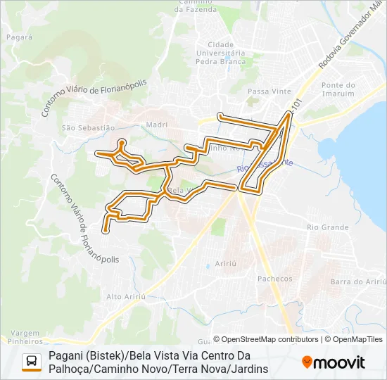403 BELA VISTA/PONTE DO IMARUIM (PRAÇA) Bus Line Map