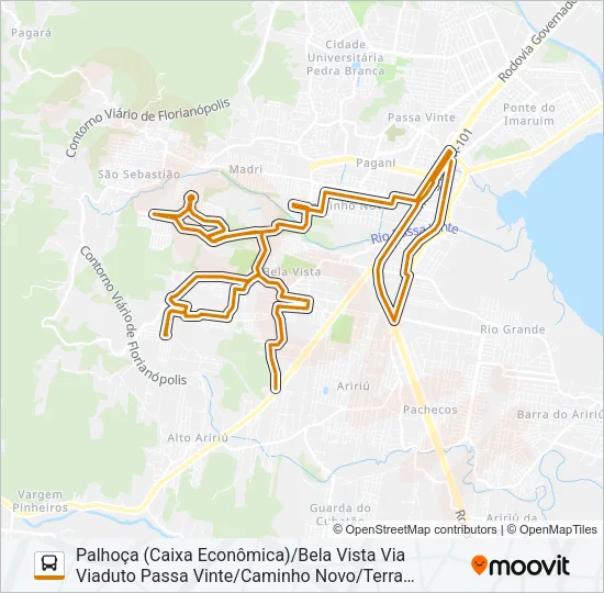 403 BELA VISTA/PONTE DO IMARUIM (PRAÇA) Bus Line Map