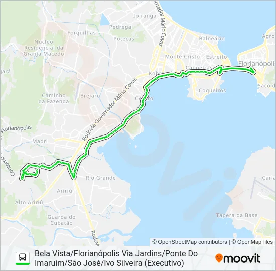 716113 BELA VISTA/FLORIANÓPOLIS (EXECUTIVO) Bus Line Map