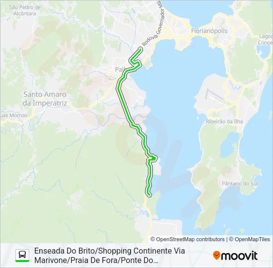 11370 ENSEADA DO BRITO/SHOPPING CONTINENTE VIA MARIVONE Bus Line Map