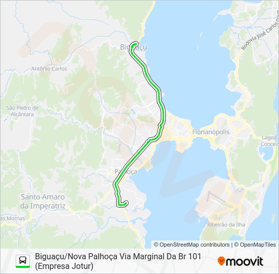 1330 NOVA PALHOÇABIGUAÇU VIA MARGINAL BR 101 HORÁRIOS COMPARTILHADOS ...