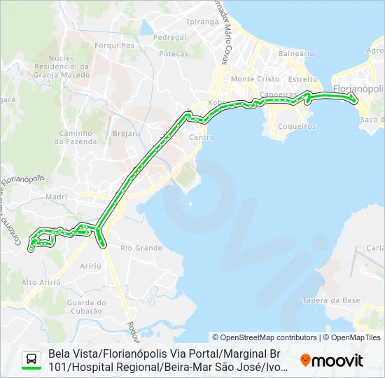 7166 Bus Line Map