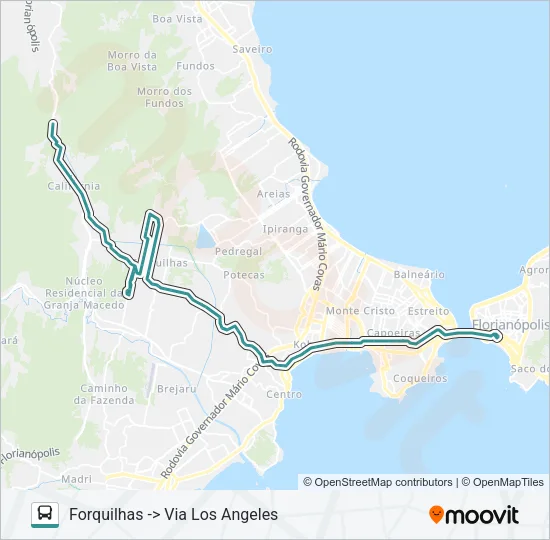 039 FORQUILHAS VIA LOS ANGELES Bus Line Map