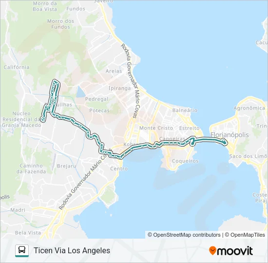039 FORQUILHAS VIA LOS ANGELES Bus Line Map