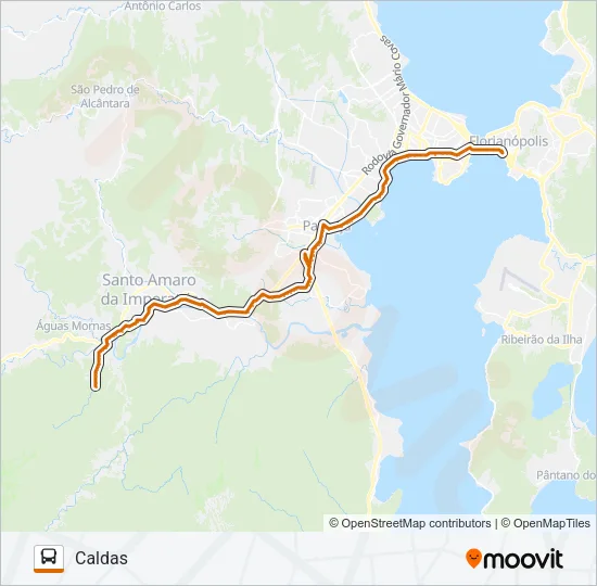 6800 CALDAS/FLORIANÓPOLIS Bus Line Map