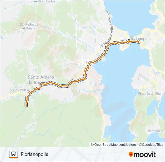 6800 CALDAS/FLORIANÓPOLIS Bus Line Map