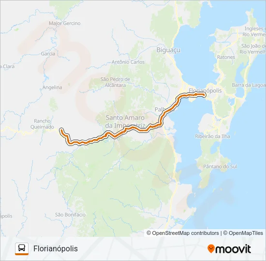 8300 SANTA ISABEL/FLORIANÓPOLIS Bus Line Map