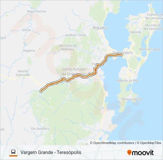 62500 VARGEM GRANDE/FLORIANÓPOLIS Bus Line Map
