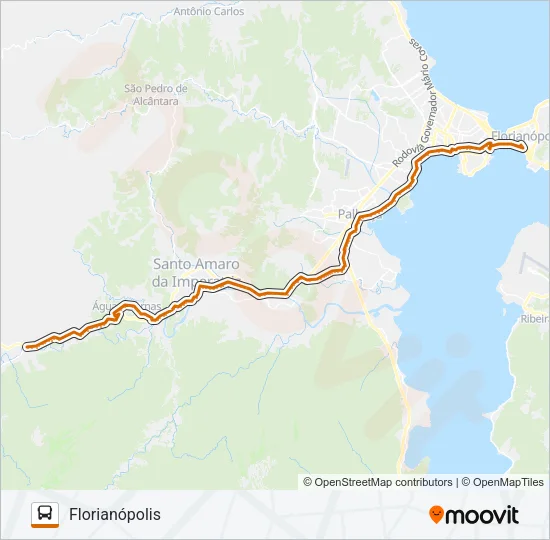 62500 VARGEM GRANDE/FLORIANÓPOLIS Bus Line Map