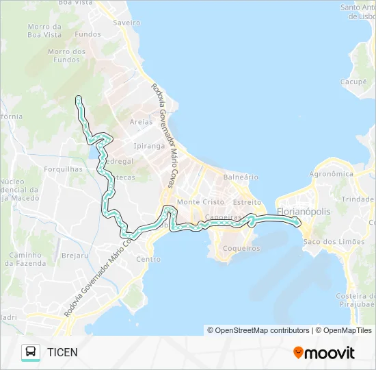 020.0 POTECAS ARRUDA Bus Line Map