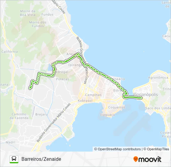 131.1 EXECUTIVO ZENAIDE/BARREIROS Bus Line Map