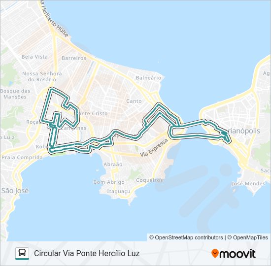 Mapa da linha 328 CEASA SANTOS SARAIVA VIA KOBRASOL de ônibus