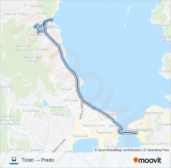 10901 PRADO Bus Line Map