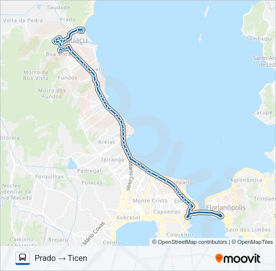 10901 PRADO Bus Line Map