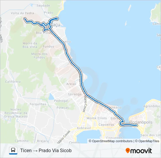 10901 PRADO Bus Line Map