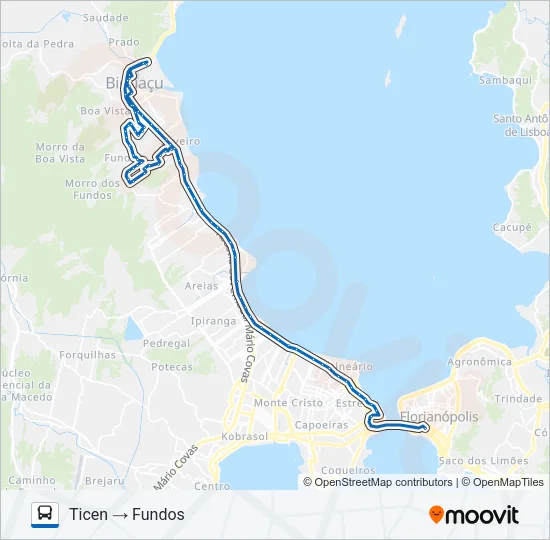 76400 FUNDOS Bus Line Map