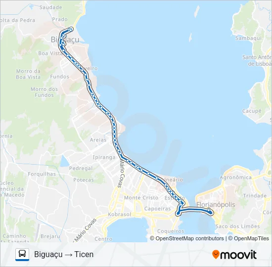 44300 BIGUAÇU Bus Line Map