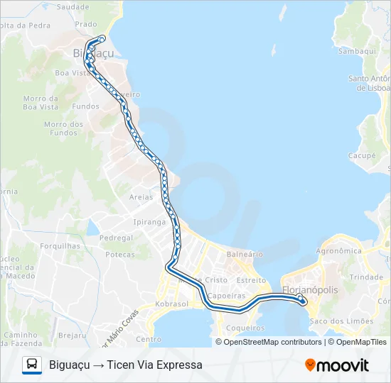 44300 BIGUAÇU Bus Line Map