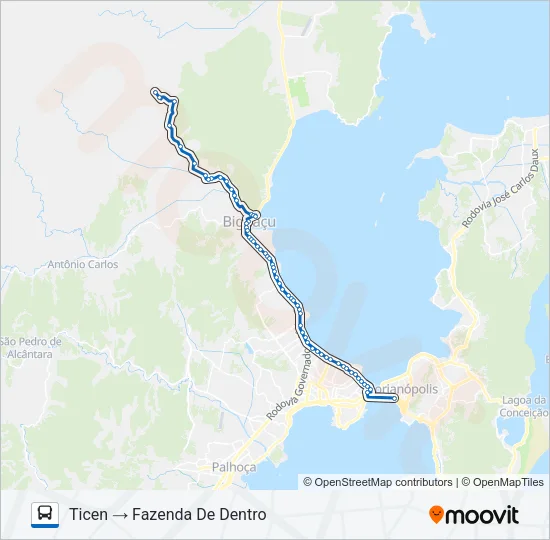 44303 SAUDADE Bus Line Map