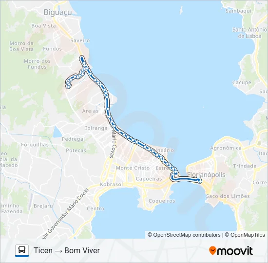 10000 BOM VIVER Bus Line Map