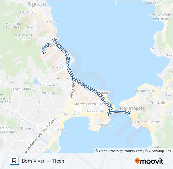 10000 BOM VIVER bus Line Map