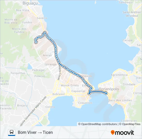 10000 BOM VIVER Bus Line Map