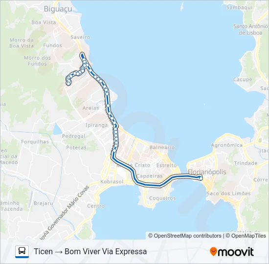 10000 BOM VIVER Bus Line Map