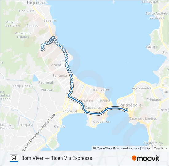 10000 BOM VIVER Bus Line Map