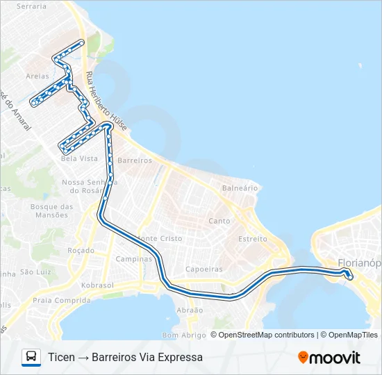 44200 BARREIROS Bus Line Map