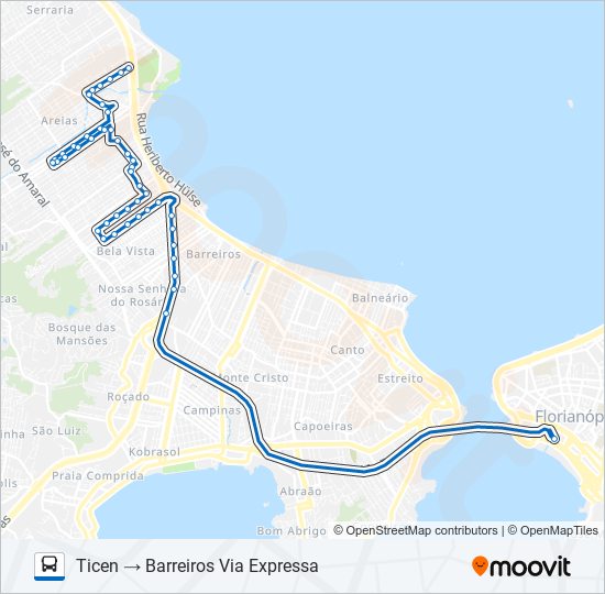 Mapa de 44200 BARREIROS de autobús
