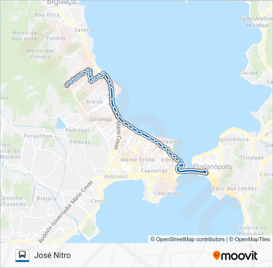 10002 JOSÉ NITRO Bus Line Map