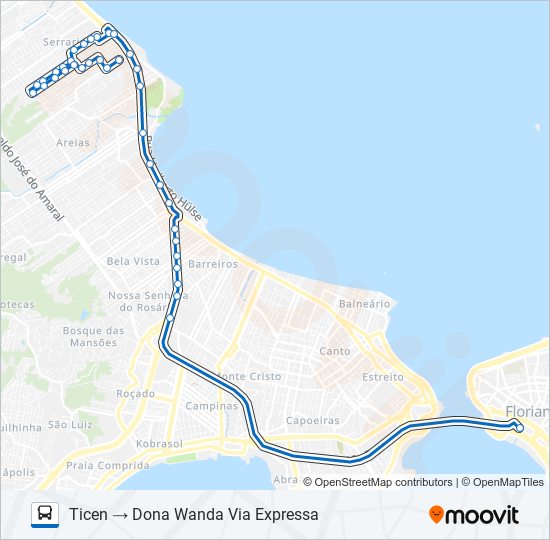 43402 DONA WANDA bus Line Map