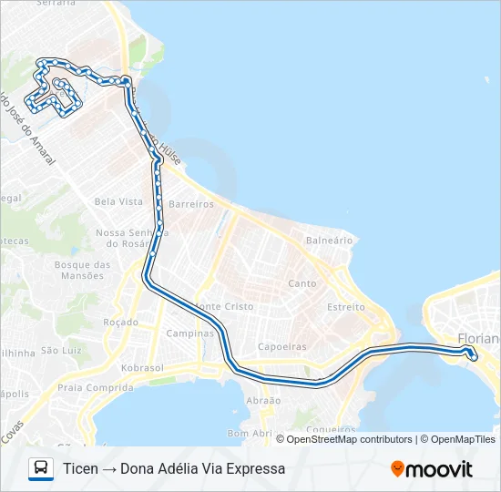 9900 DONA ADÉLIA Bus Line Map