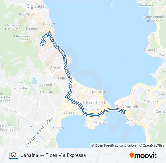 Mapa de 43400 JARDIM JANAÍNA de autobús