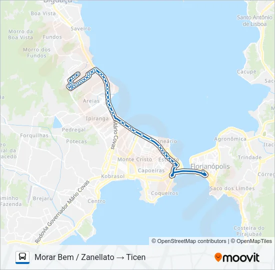 11300 JARDIM ZANELLATO Bus Line Map