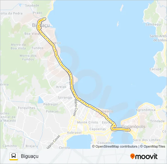 76403 EXECUTIVO BIGUAÇU Bus Line Map