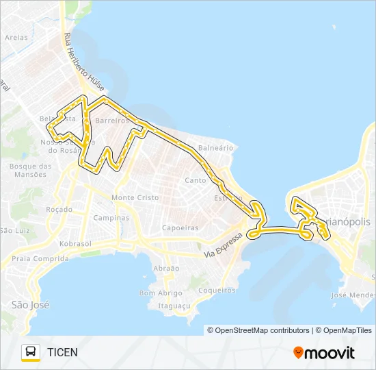 43103 EXECUTIVO BELA VISTA Bus Line Map