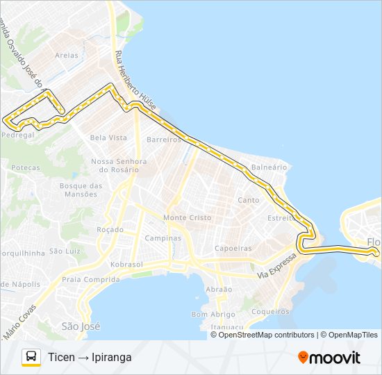 10401 EXECUTIVO BAIRRO IPIRANGA Bus Line Map