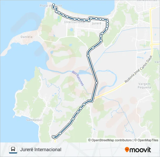 272 JURERÊ Bus Line Map