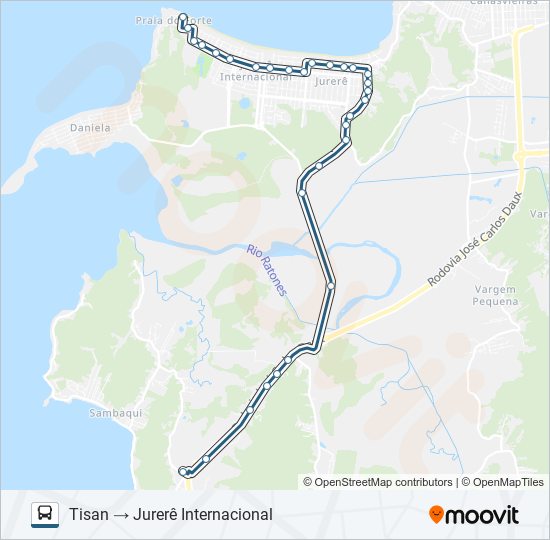 272 JURERÊ bus Line Map